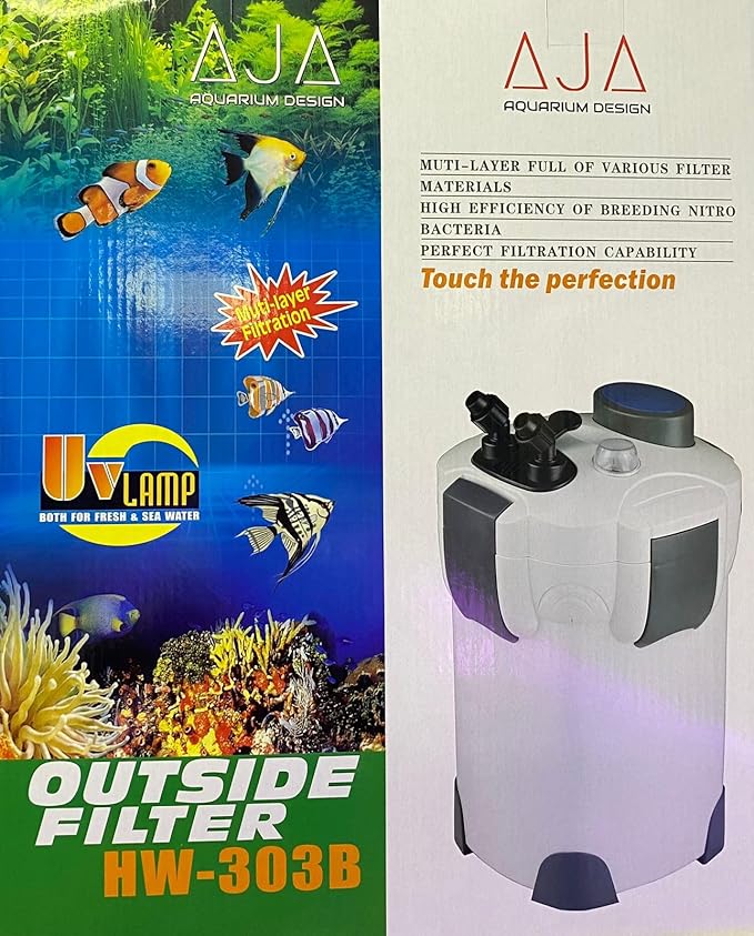فلتر أسطواني AJA HW-303B مع معقم بالأشعة فوق البنفسجية بقوة 9 وات