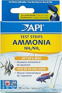 API Ammonia NH3 NH4 Test Strips - 25 Count