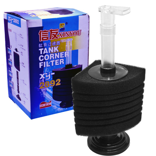 Tank corner filter