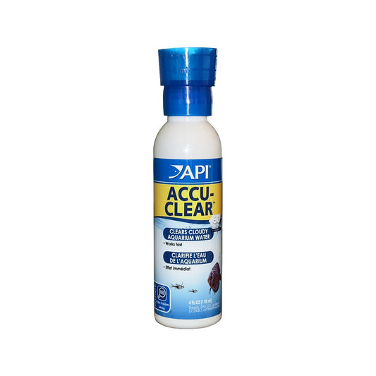API Accu-Clear Aquarium Water Clarifier – 118 ml / 237 ml on a clean white background
