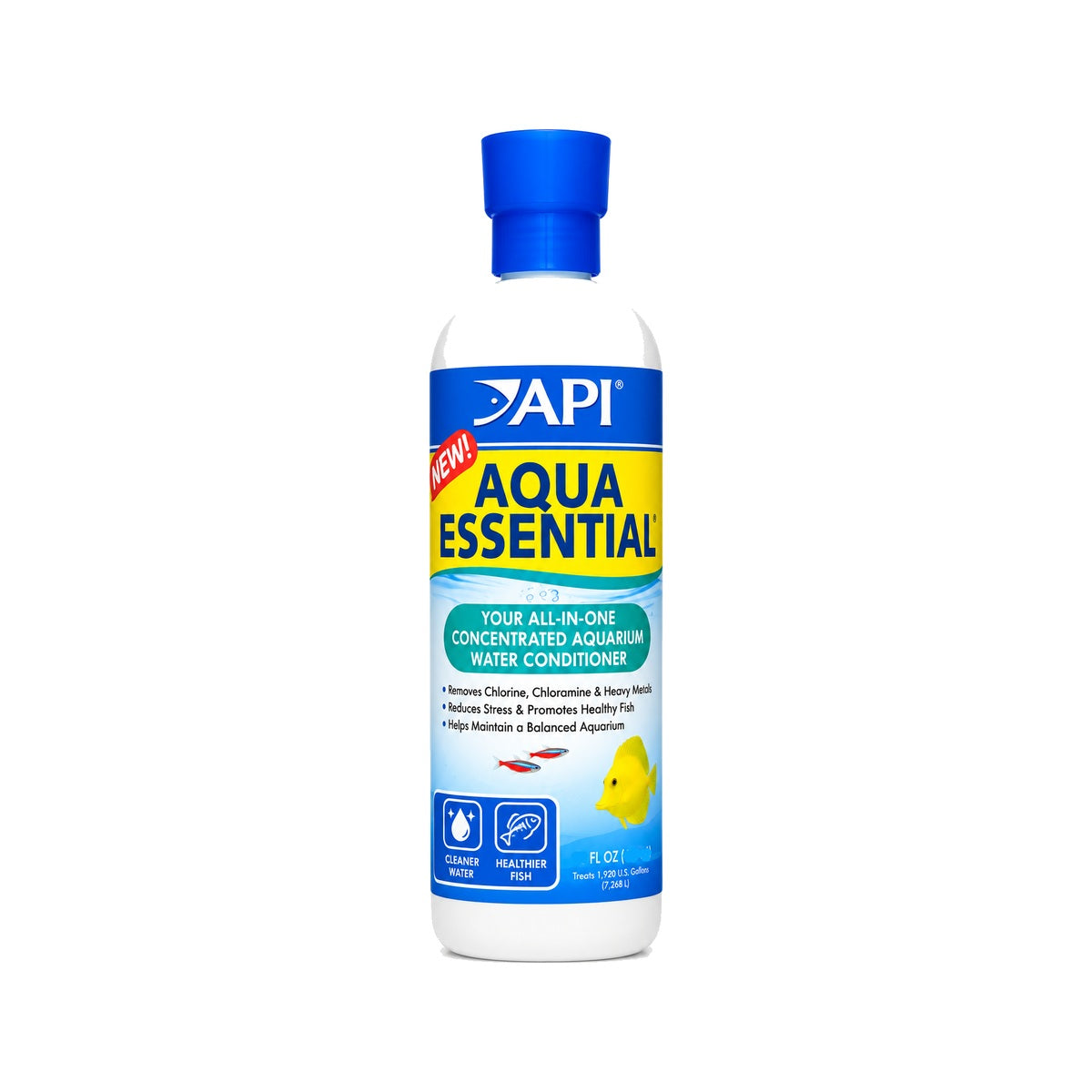 API Aqua Essential Water Conditioner – 8 oz / 16 oz on a clean white background