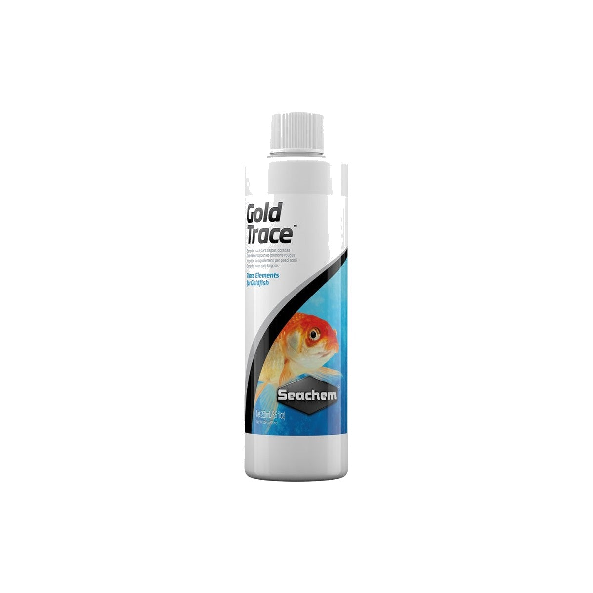 Gold Trace on a clean white background
